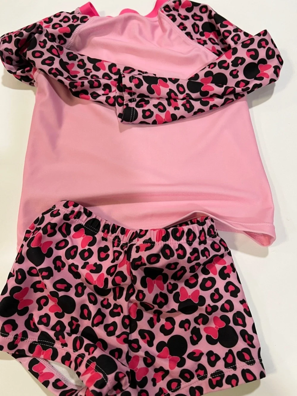 3T Minnie Mouse Pink &‎ Red Swim Set - bundle of 2